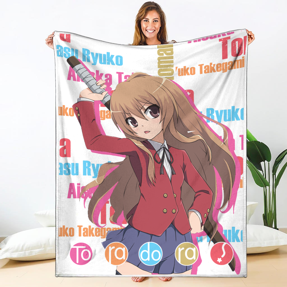 Taiga Aisaka Blanket Custom Toradora Anime Bedding Perfectivy