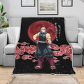 Tengen Uzui Blanket Custom Moon Style Demon Slayer Anime Bedding 4 - PerfectIvy