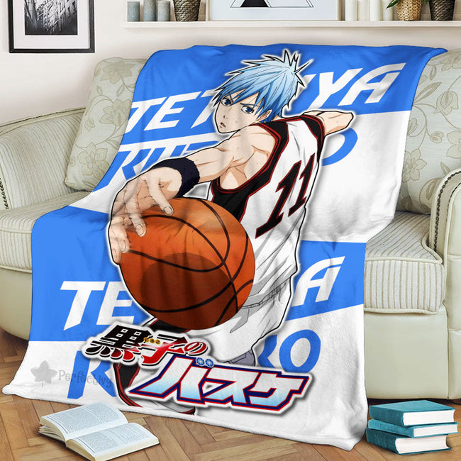 Tetsuya Kuroko Blanket Fleece Custom Kuroko's Basketball Anime Bedding 3 - PerfectIvy