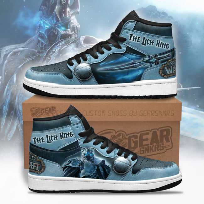 The Lich King World of Warcraft JD Sneakers Shoes Custom For Fans 1 - PerfectIvy