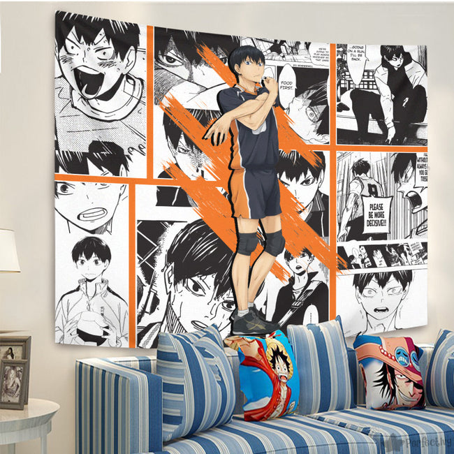 Tobio Kageyama Tapestry Custom Haikyuu Manga Anime Room Decor 2 - PerfectIvy
