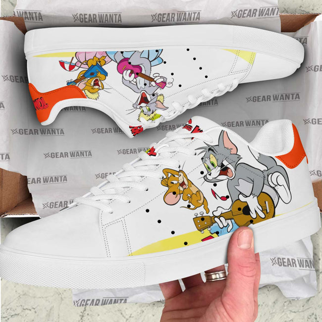 Tom & Jerry Skate Shoes Custom 3 - PerfectIvy