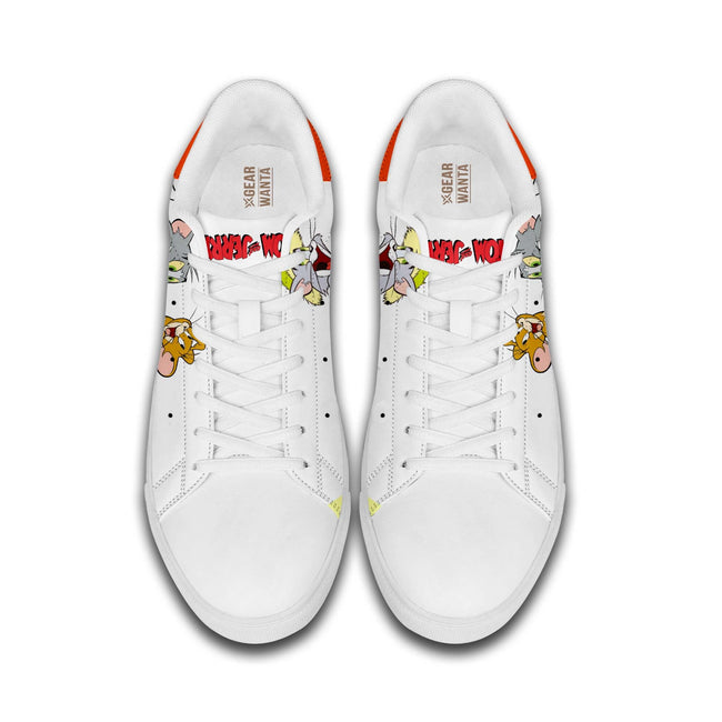 Tom & Jerry Skate Shoes Custom 4 - PerfectIvy