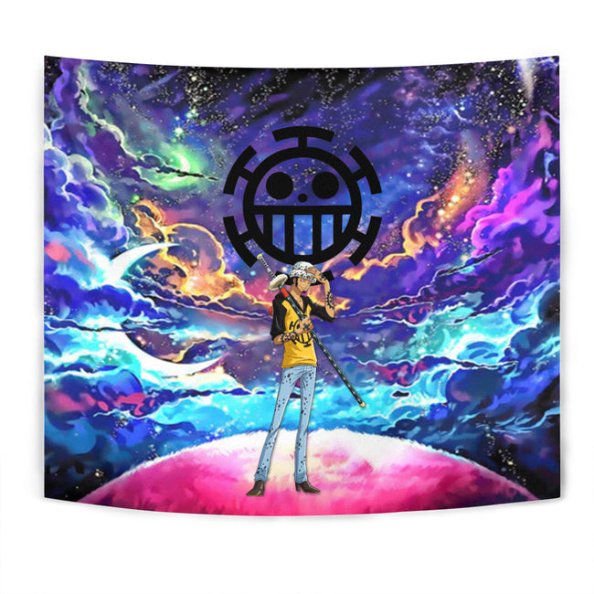 Trafalgar D. Water Law Tapestry Custom Galaxy One Piece Anime Room Decor 1 - PerfectIvy