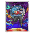 Trunks Fleece Blanket Custom Dragon Ball Anime Galaxy Style 1 - PerfectIvy
