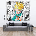 Trunks SSj Tapestry Custom Dragon Ball Anime Manga Room Decor 2 - PerfectIvy