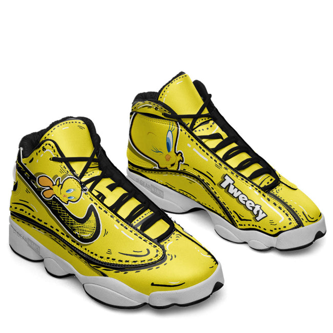 Tweety JD13 Sneakers Comic Style Custom Shoes 2 - PerfectIvy