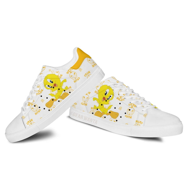 Tweety Skate Shoes Custom Looney Tunes Cartoon Sneakers – Perfectivy