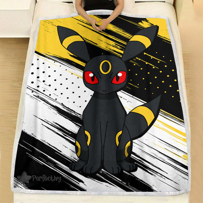 Umbreon Blanket Fleece Custom Pokemon Anime Bedding 1 - PerfectIvy