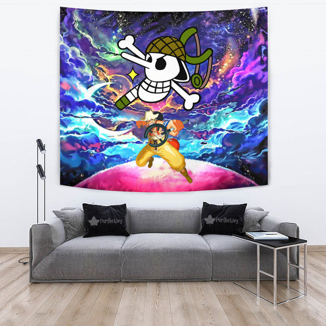 Usopp Tapestry Custom Galaxy One Piece Anime Room Decor 4 - PerfectIvy