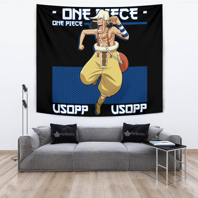 Usopp Tapestry Custom One Piece Anime Room Decor 2 - PerfectIvy