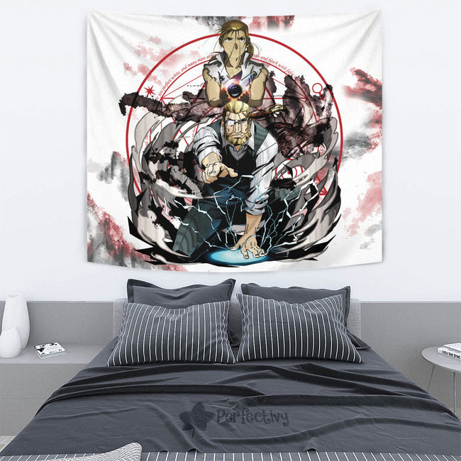 Van Hohenheim Tapestry Custom Fullmetal Alchemist Anime Home Wall Decor For Bedroom Living Room 2 - PerfectIvy