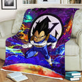 Vegeta Fleece Blanket Custom Dragon Ball Anime Galaxy Style 3 - PerfectIvy