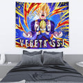 Vegeta SSJ Tapestry Custom Dragon Ball Anime Home Decor 4 - PerfectIvy
