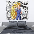 Vegeta SSj3 Tapestry Custom Dragon Ball Anime Manga Room Decor 3 - PerfectIvy