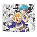 Vegeta x Bulma Tapestry Custom Dragon Ball Anime Room Decor 1 - PerfectIvy