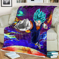 Vegito Fleece Blanket Custom Dragon Ball Anime Galaxy Style 3 - PerfectIvy