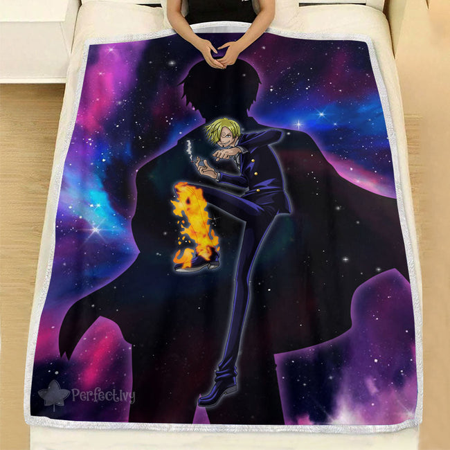 Vinsmoke Sanji Blanket Fleece Galaxy One Piece Anime Bedding Room 1 - PerfectIvy