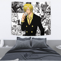 Vinsmoke Sanji Tapestry Custom One Piece Anime Manga Room Wall Decor 4 - PerfectIvy