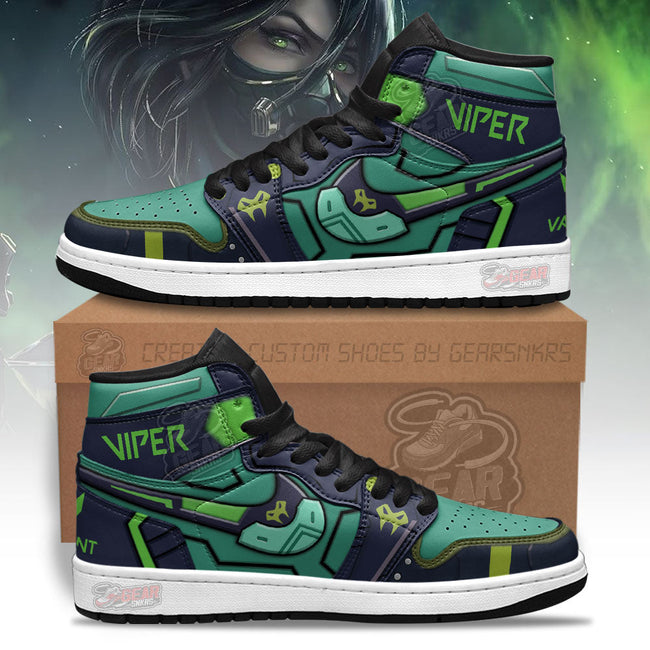Viper Valorant Agent JD Sneakers Shoes Custom For Gamer MN13 1 - PerfectIvy