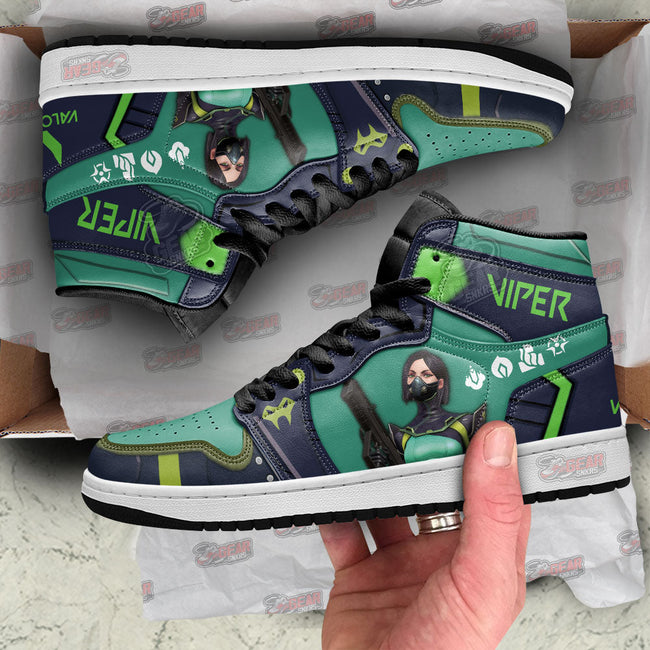 Viper Valorant Agent JD Sneakers Shoes Custom For Gamer MN13 2 - PerfectIvy