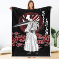 White Ichigo Blanket Moon Style Custom Bleach Anime Bedding 1 - PerfectIvy
