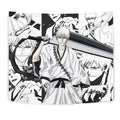 White Ichigo Zangetsu Tapestry Custom Bleach Anime Manga Room Wall Decor 1 - PerfectIvy