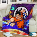 Yamcha Fleece Blanket Custom Dragon Ball Anime Galaxy Style 3 - PerfectIvy
