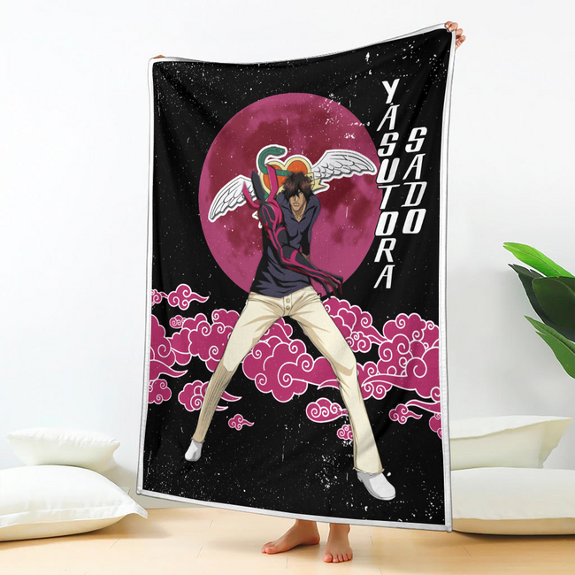 Yasutora Sado Blanket Moon Cloud Custom Bleach Anime Bedding 2 - PerfectIvy
