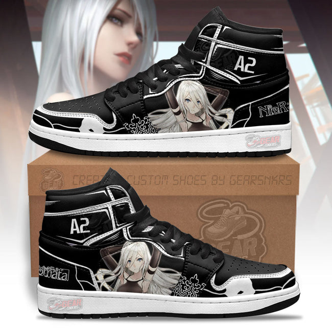 YoRHa A-gata 2-gou JD Sneakers Shoes Custom For Fans 1 - PerfectIvy
