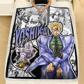 Yoshikage Kira Blanket Fleece Custom JJBA Anime Bedding 2 - PerfectIvy