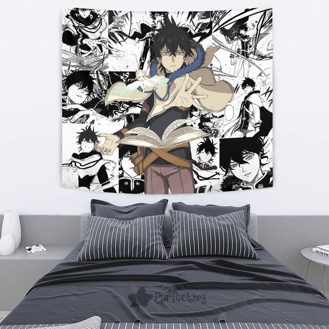 Yuno Tapestry Custom Black Clover Anime Manga Room Wall Decor 2 - PerfectIvy