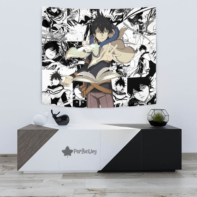 Yuno Tapestry Custom Black Clover Anime Manga Room Wall Decor 3 - PerfectIvy