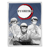 Yushiro Fleece Blanket Custom Demon Slayer Anime Uniform Mix Manga Style 1 - PerfectIvy