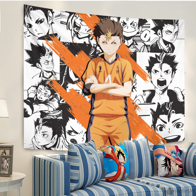 Yuu Nishinoya Tapestry Custom Haikyuu Manga Anime Room Decor 4 - PerfectIvy