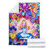 Alice In Wonderland Fleece Blanket Cartoon Bedding Decor Gift Idea 1 - PerfectIvy
