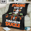 Anaheim Ducks Baby Yoda Fleece Blanket The Force Is Strong 3 - PerfectIvy