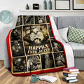 And They Lived Happily Ever After Skull Fleece Blanket Gift Idea 3 - PerfectIvy