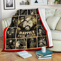 And They Lived Happily Ever After Skull Fleece Blanket Gift Idea 1 - PerfectIvy