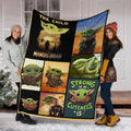 Baby Yoda Fleece Blanket The Child The Mandalorian Funny For Fan 6 - PerfectIvy
