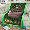 Baby Yoda Fleece Blanket The Mandalorian Star Wars Fan 3 - PerfectIvy