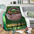 Baby Yoda Fleece Blanket The Mandalorian Star Wars Fan 4 - PerfectIvy