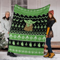 Baby Yoda Ugly Fleece Blanket For Star Wars Mandalorian Fan Gift 6 - PerfectIvy