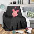 Balloon Piglet Fleece Blanket Funny Cartoon Bedding Decor Gift 3 - PerfectIvy