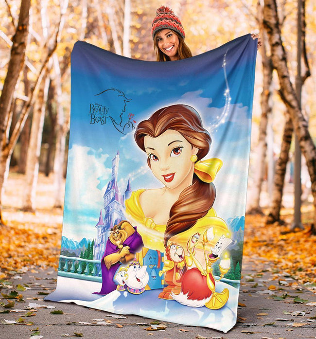 Beauty And The Beast Fleece Blanket Beauty Gift 5 - PerfectIvy