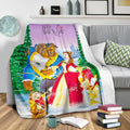 Beauty And The Beast Fleece Blanket Cartoon Fan Gift 4 - PerfectIvy