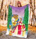 Beauty And The Beast Fleece Blanket Cartoon Fan Gift 5 - PerfectIvy