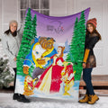Beauty And The Beast Fleece Blanket Cartoon Fan Gift 6 - PerfectIvy