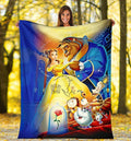 Beauty And The Beast Fleece Blanket Gift Idea 1 - PerfectIvy