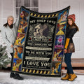 Beauty And The Beast Fleece Blanket My Only Love The Day I Met You 6 - PerfectIvy